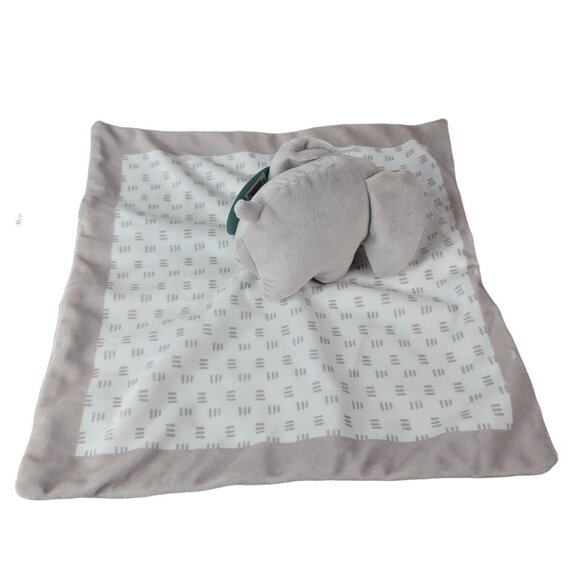 Pearhead Elephant Lovey Plush Gray 13" Snuggle Blanket Satin Security Sooth NWT - Picture 5 of 10